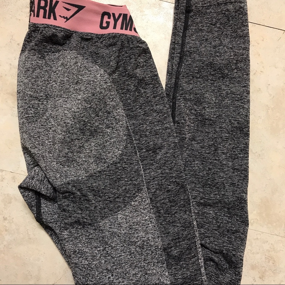 Gymshark Marl Grey/Chalk Pink Flex Leggings